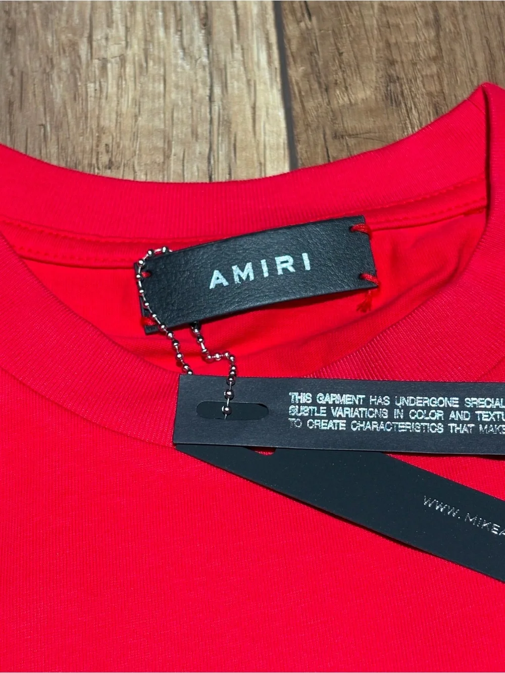 Amiri Mens Red Tee Shirt Short Sleeve Brand New Size Small,XL